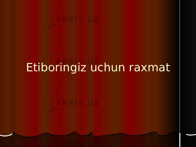 Etiboringiz uchun raxmat 