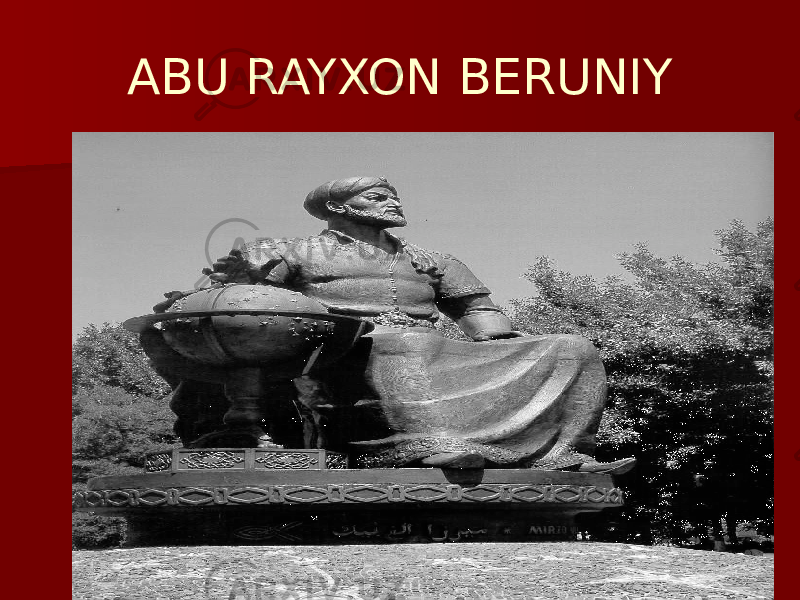 ABU RAYXON BERUNIY 
