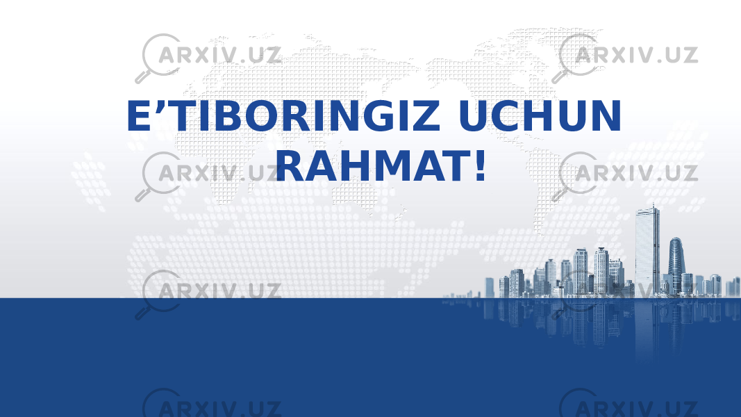 E’TIBORINGIZ UCHUN RAHMAT! 