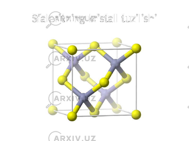 Sfaleritning kristall tuzilishi 