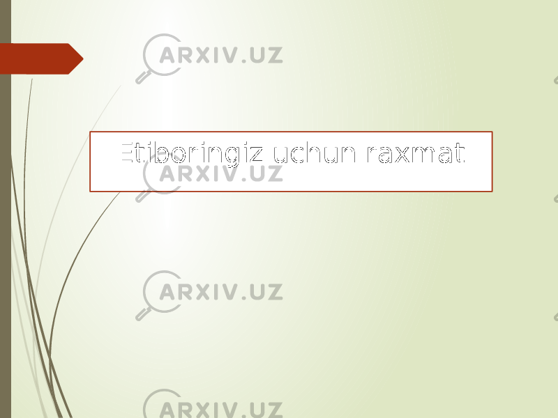 Etiboringiz uchun raxmat 