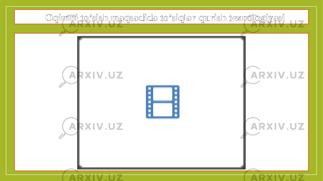 Oqimni to’sish maqsadida to’siqlar qurish texnologiyasi 