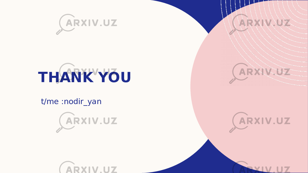 THANK YOU t/me :nodir_yan 