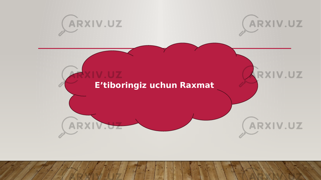 E’tiboringiz uchun Raxmat 