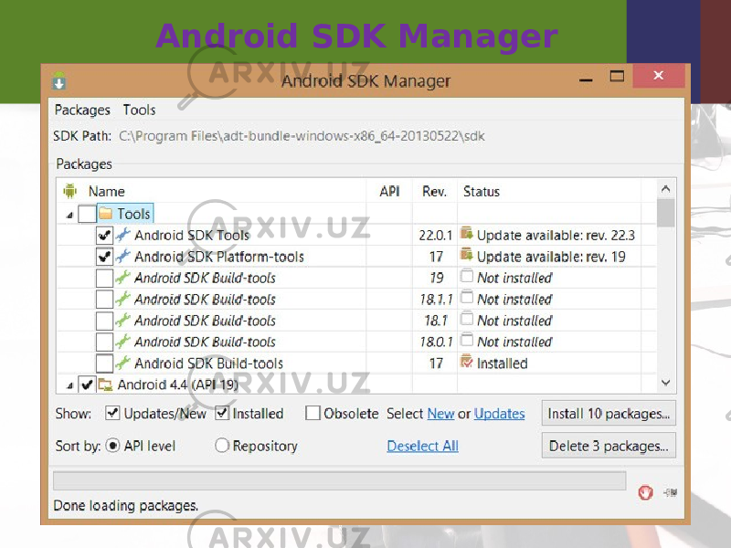 Android SDK Manager 