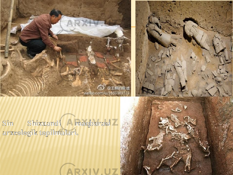 Sin Shixuandi maqbarasi arxeologik topilmalari. 