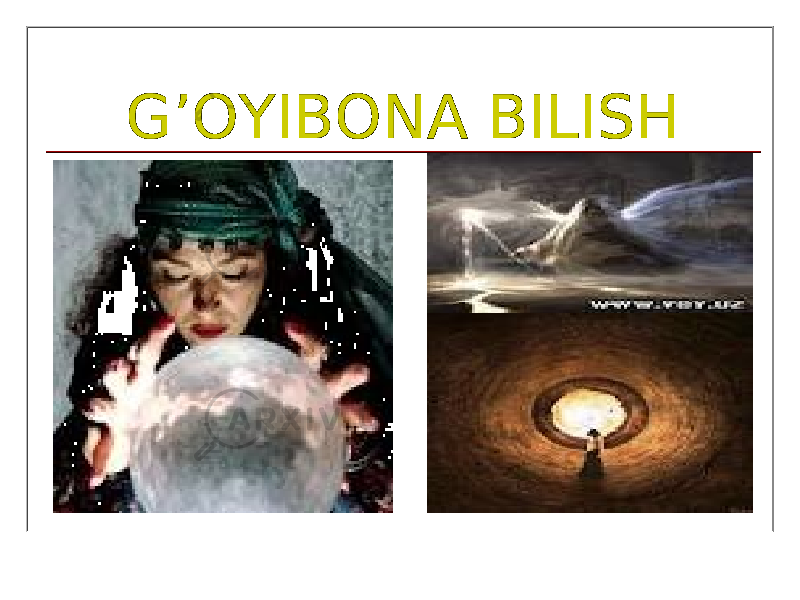 G’OYIBONA BILISH 