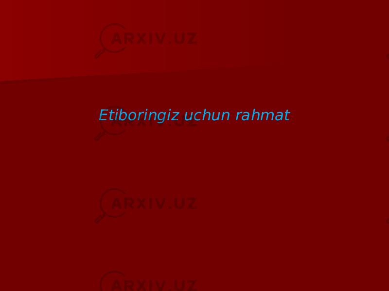 Etiboringiz uchun rahmat 