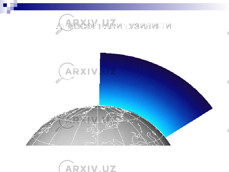 АТМОСФЕРАНИ ТУЗИЛИШИ 