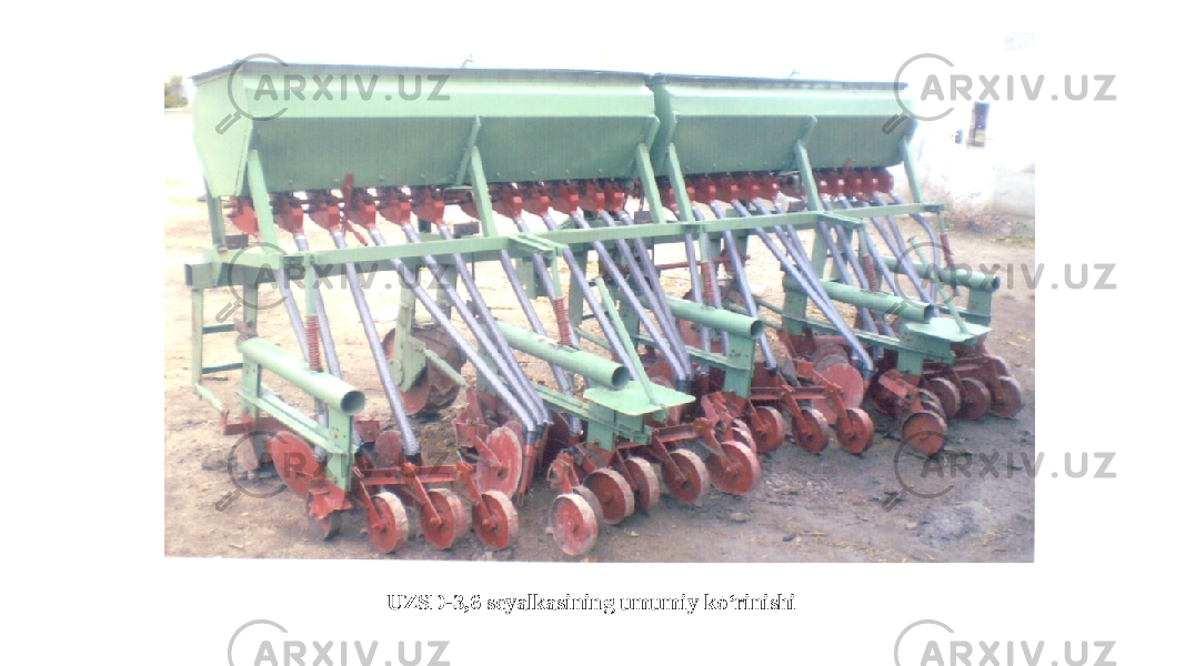 UZSD-3,6 seyalkasining umumiy ko‘rinishi 