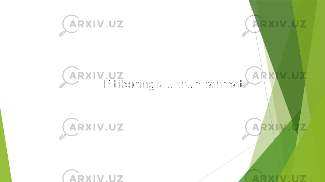 E&#39;tiboringiz uchun rahmat 