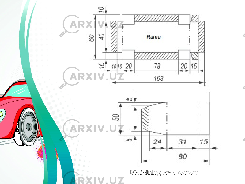 Modelning orqa tomoni 