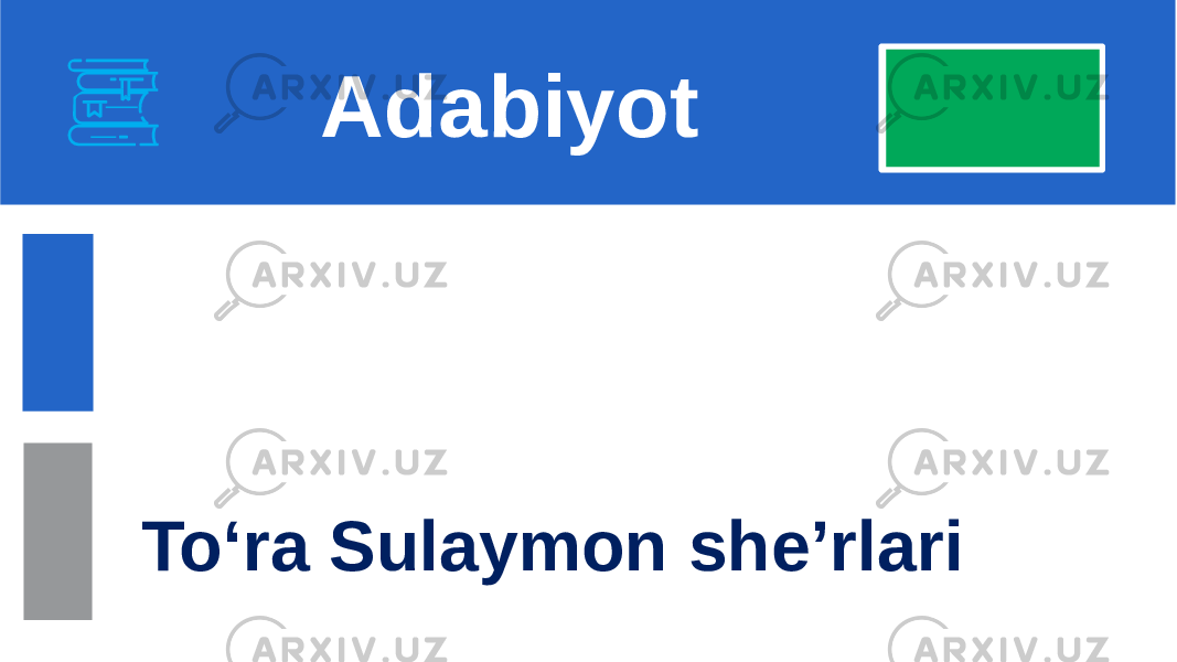 To‘ra Sulaymon she’rlari Adabiyot 