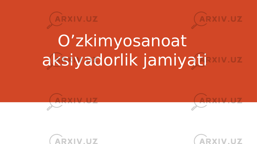 O’zkimyosanoat aksiyadorlik jamiyati 