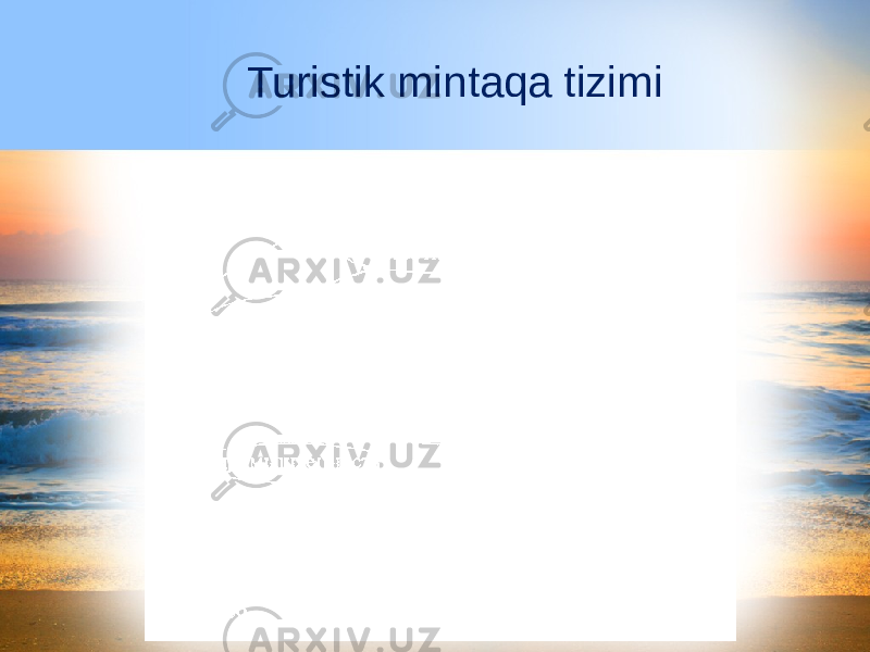 Turistik mintaqa tizimi 