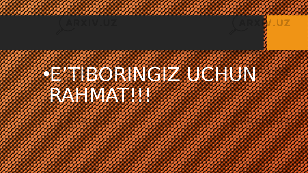 • E’TIBORINGIZ UCHUN RAHMAT!!! 