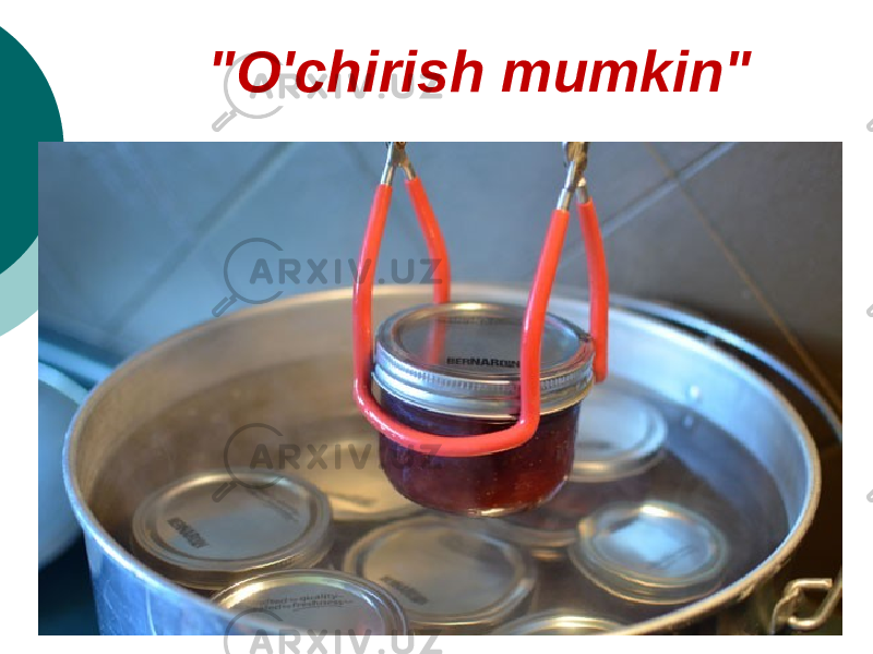 &#34;O&#39;chirish mumkin&#34; 