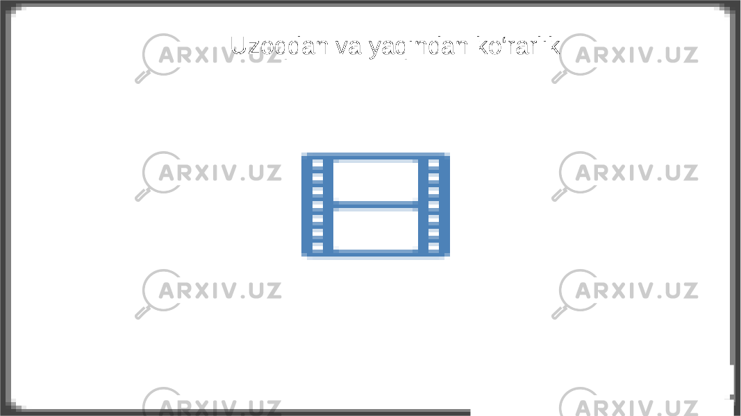 Uzoqdan va yaqindan ko‘rarlik 