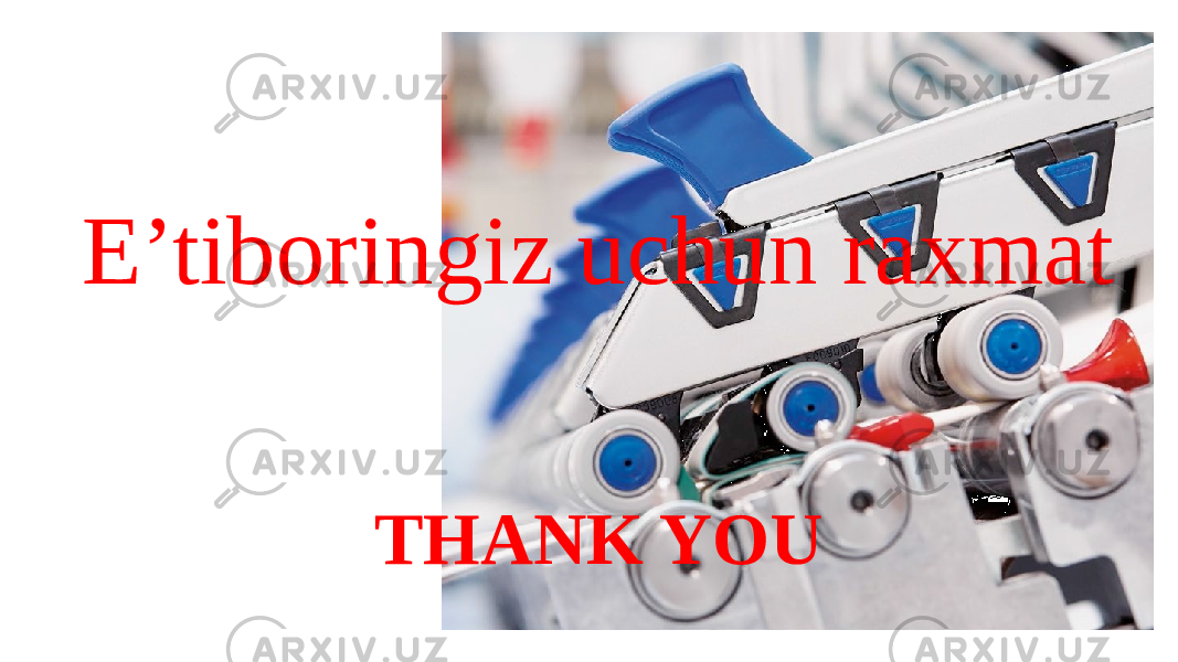 THANK YOUE’tiboringiz uchun raxmat 