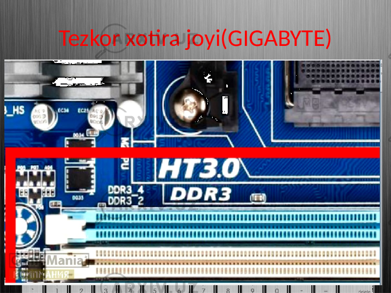 Tezkor xotira joyi(GIGABYTE) 