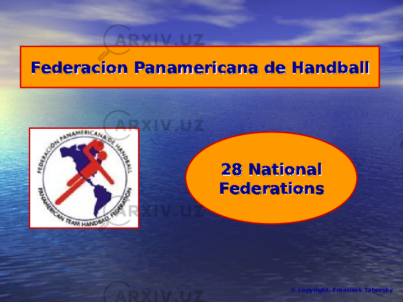Federacion Panamericana de HandballFederacion Panamericana de Handball 28 28 National National FederationFederation ss © copyright: František Táborský 