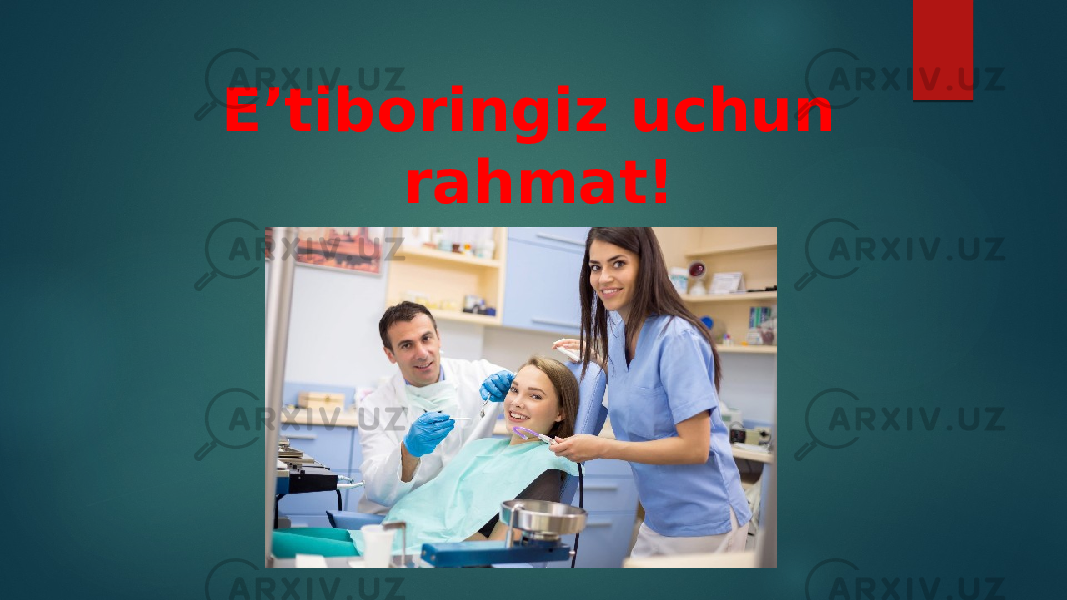 E’tiboringiz uchun rahmat! 