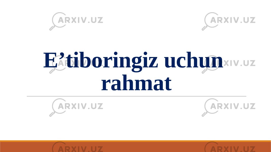 E’tiboringiz uchun rahmat 