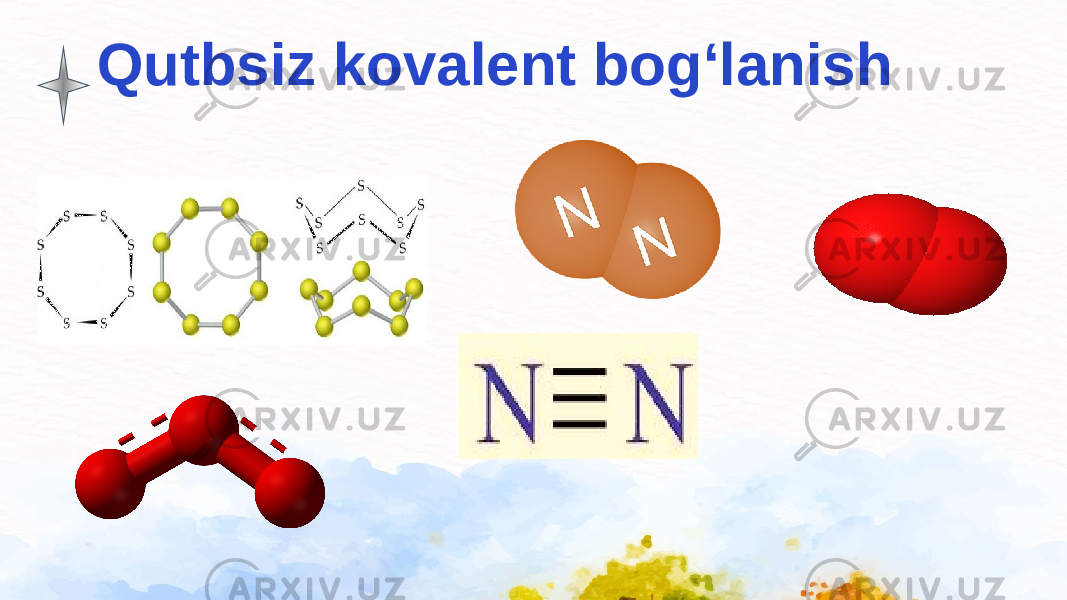 Qutbsiz kovalent bog‘lanish 