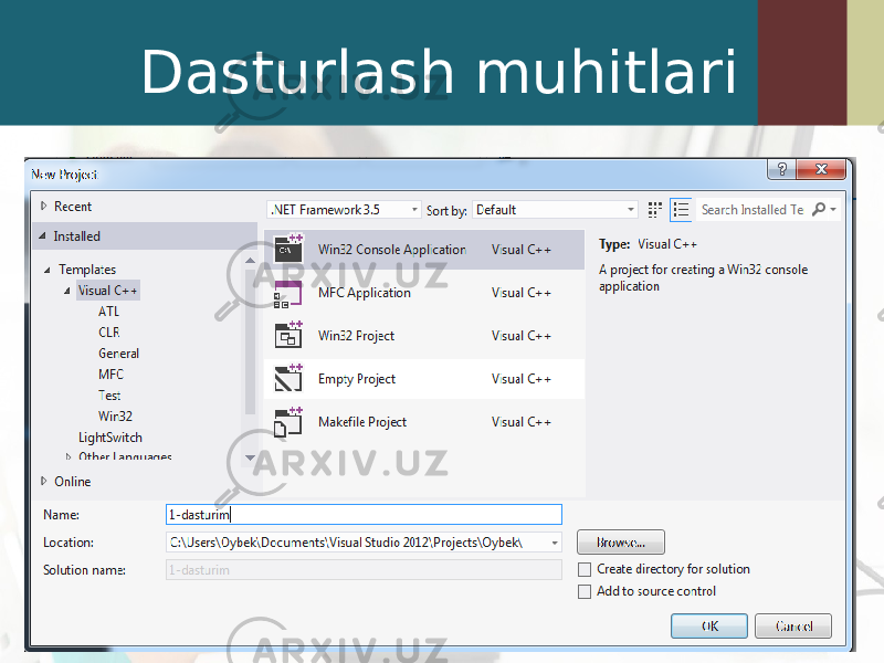 Dasturlash muhitlari 