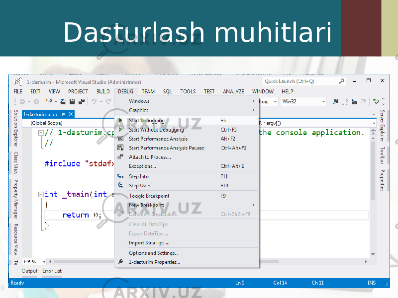 Dasturlash muhitlari 