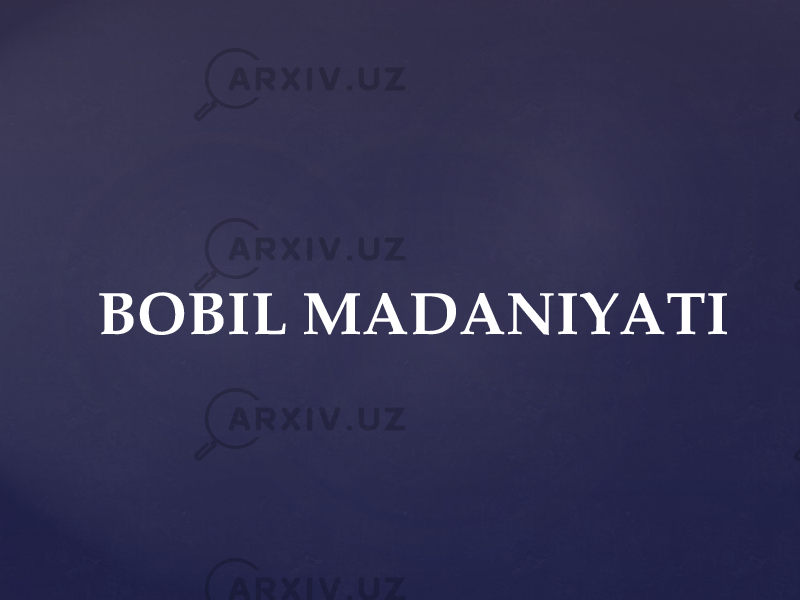 BOBIL MADANIYATI 