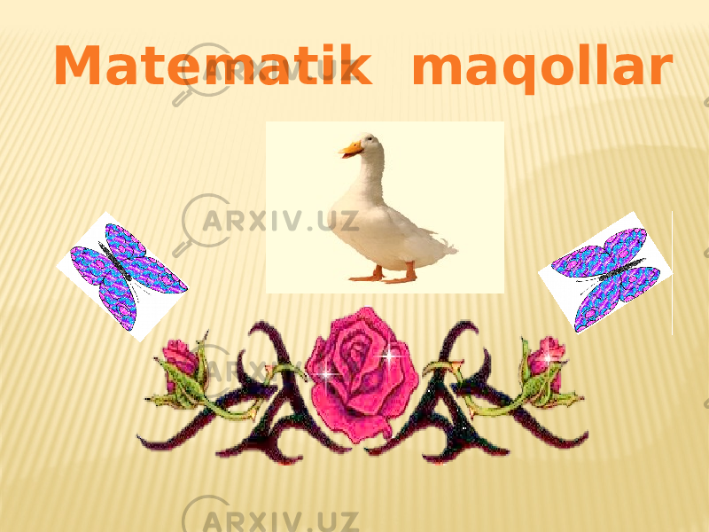 Matematik maqollar 