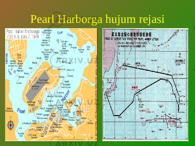 Pearl Harborga hujum rejasi 