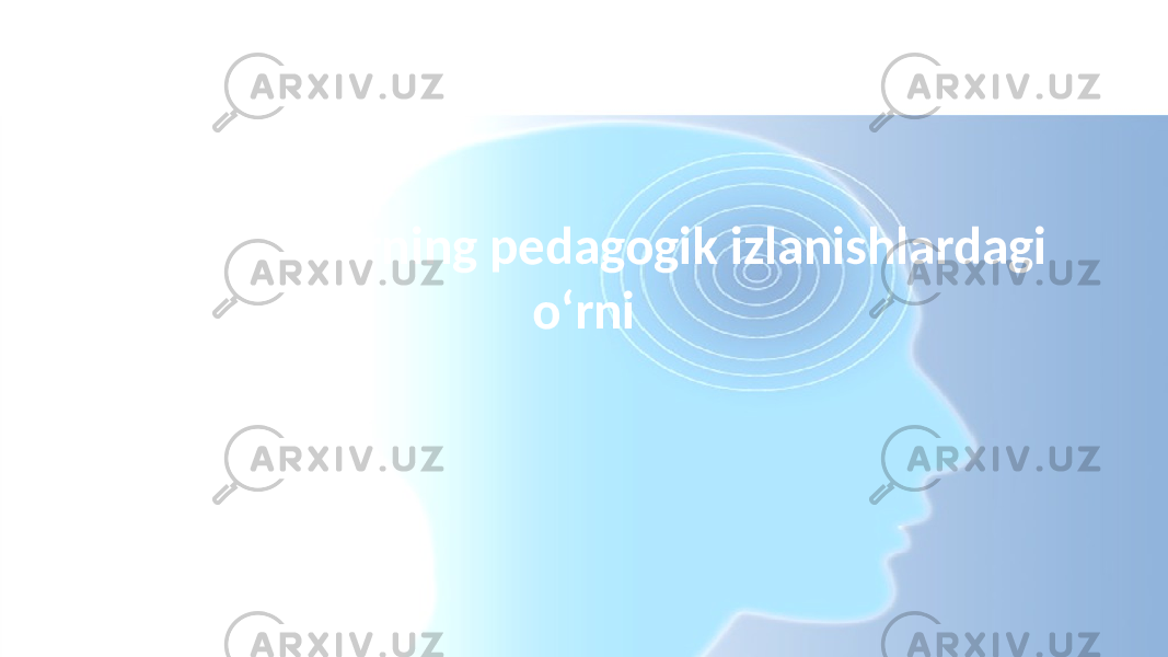 Ilmiy dalillarning pedagogik izlanishlardagi o‘rni 