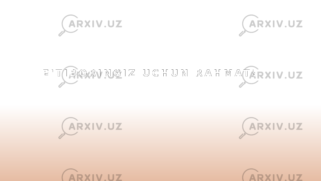 E &#39; T I B O R I N G I Z U C H U N R A H M A T ! 