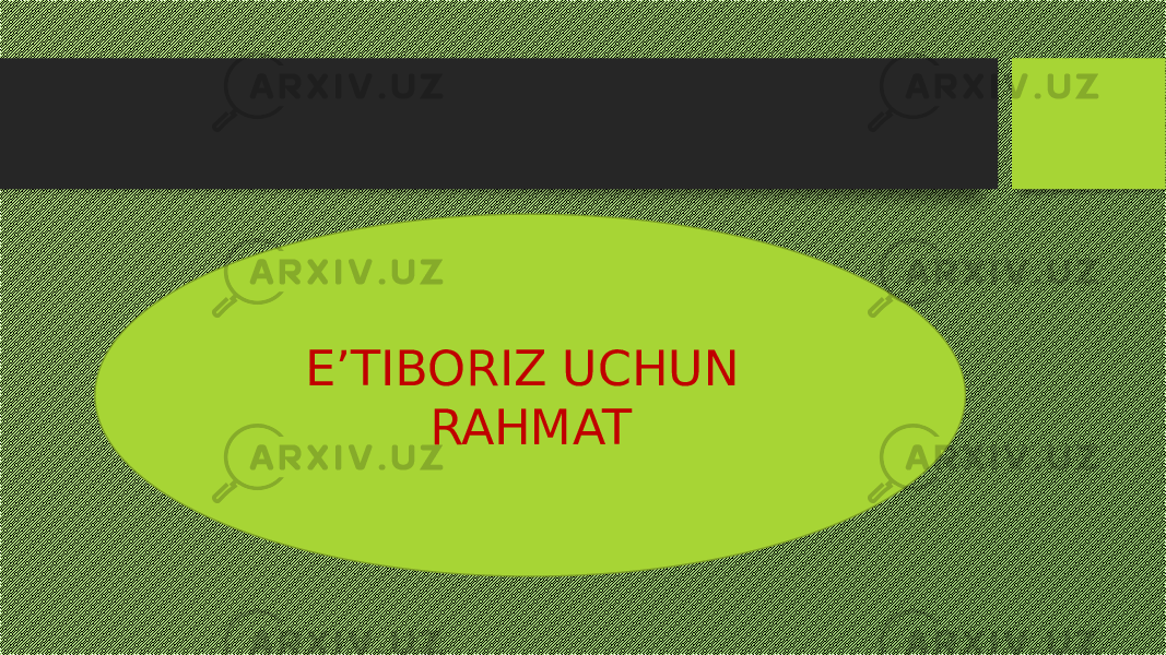 E’TIBORIZ UCHUN RAHMAT 