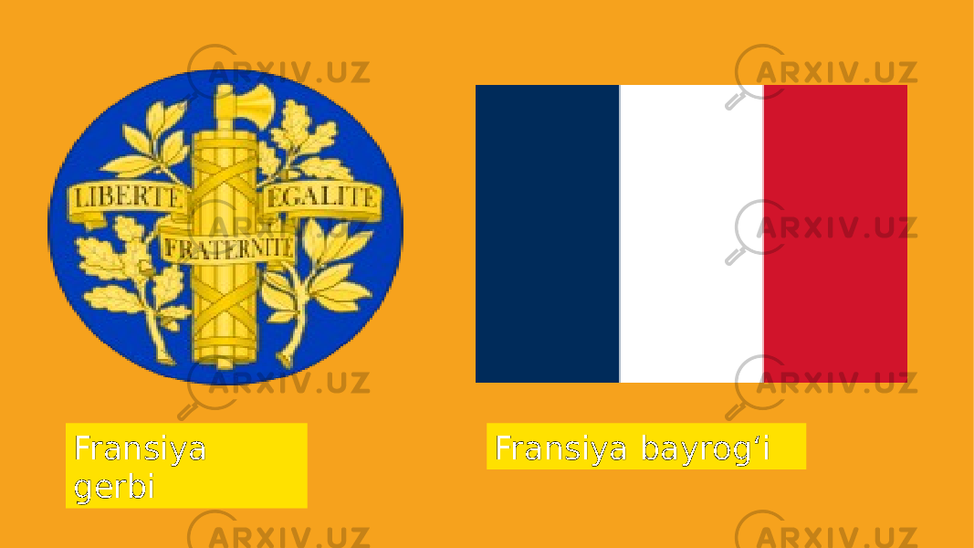 Fransiya gerbi Fransiya bayrogʻi 