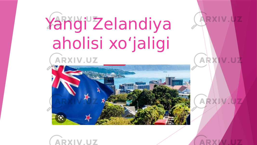 Yangi Zelandiya aholisi xoʻjaligi 