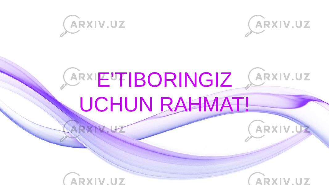 E’TIBORINGIZ UCHUN RAHMAT! 