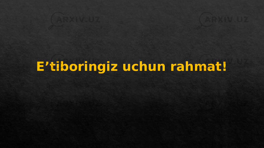 E’tiboringiz uchun rahmat!050607 