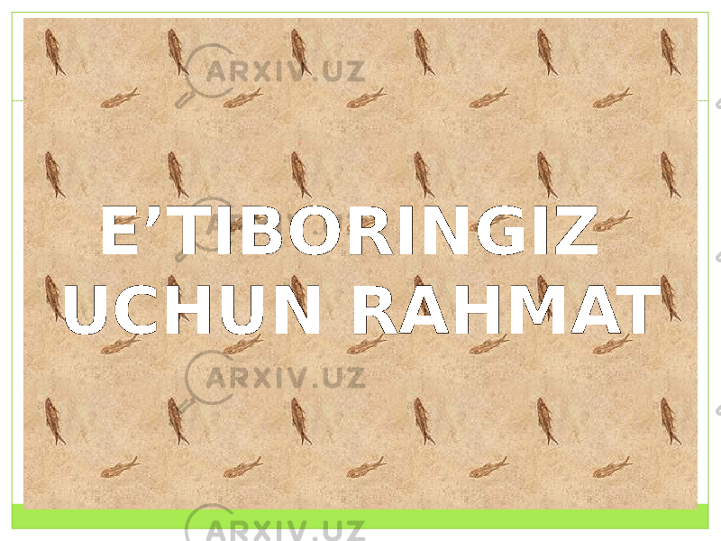 E’TIBORINGIZ UCHUN RAHMAT 