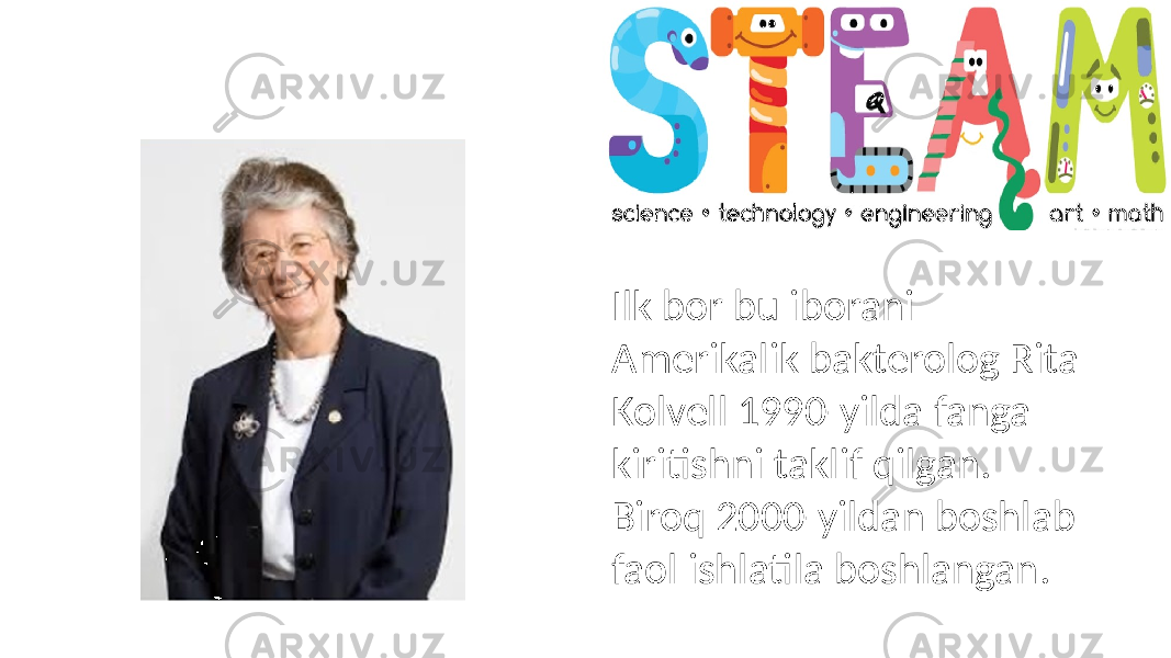 Ilk bor bu iborani Amerikalik bakterolog Rita Kolvell 1990-yilda fanga kiritishni taklif qilgan. Biroq 2000-yildan boshlab faol ishlatila boshlangan. 