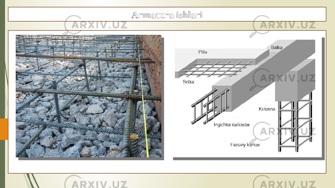 Armatura ishlari 