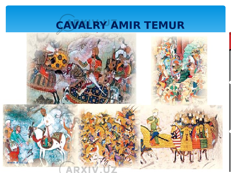 CAVALRY AMIR TEMUR www.arxiv.uz 