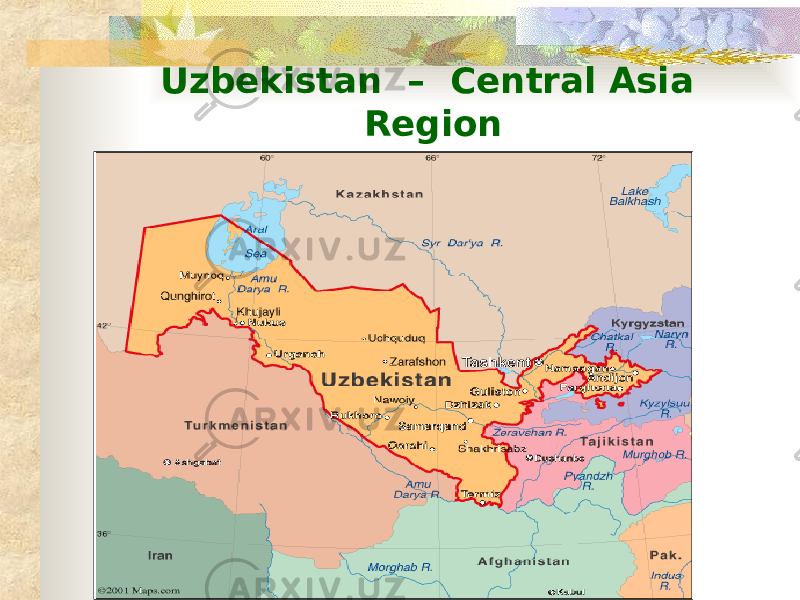 Uzbekistan – Central Asia Region 