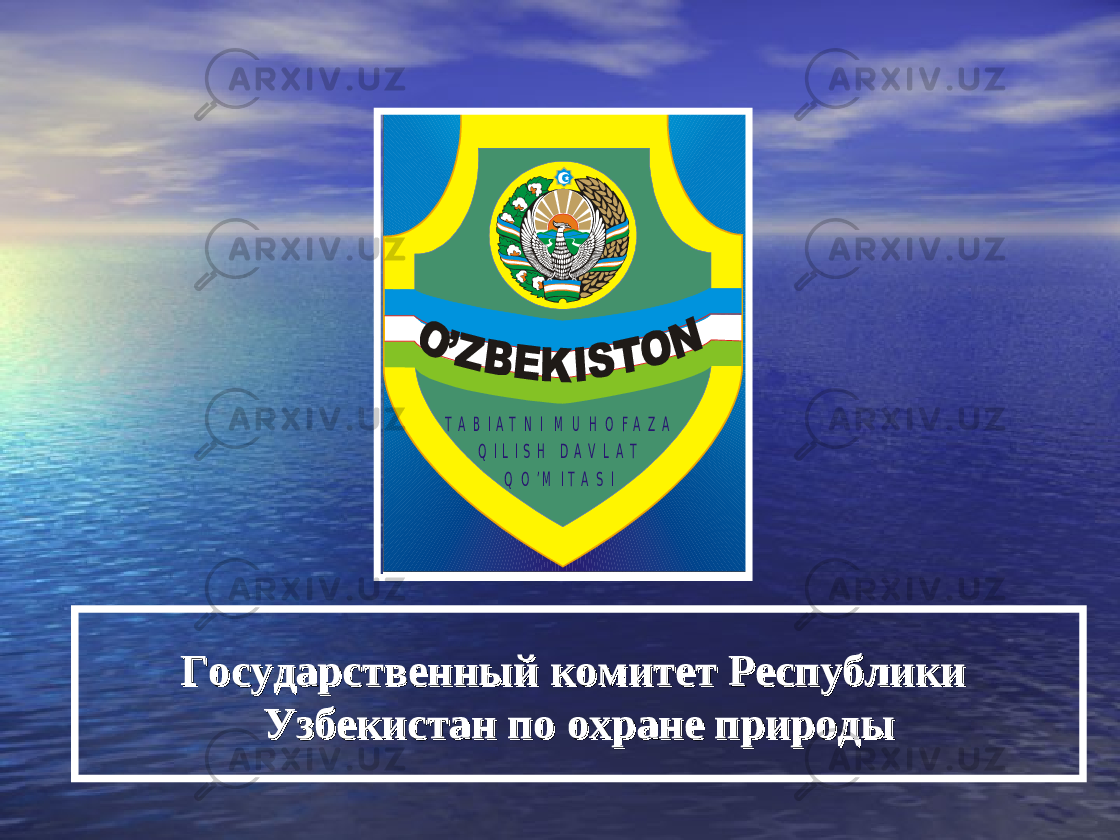 Государственный комитет Республики Государственный комитет Республики Узбекистан поУзбекистан по охране природыохране природыT A B I A T N I M U H O F A Z A Q I L I S H D A V L A T Q O ’ M I T A S I 