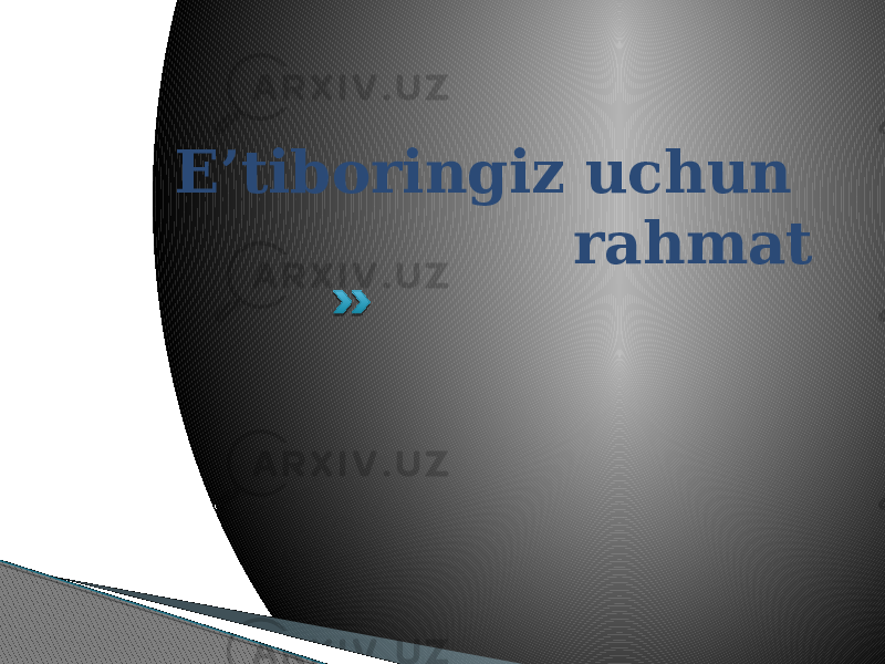 E’tiboringiz uchun rahmat 