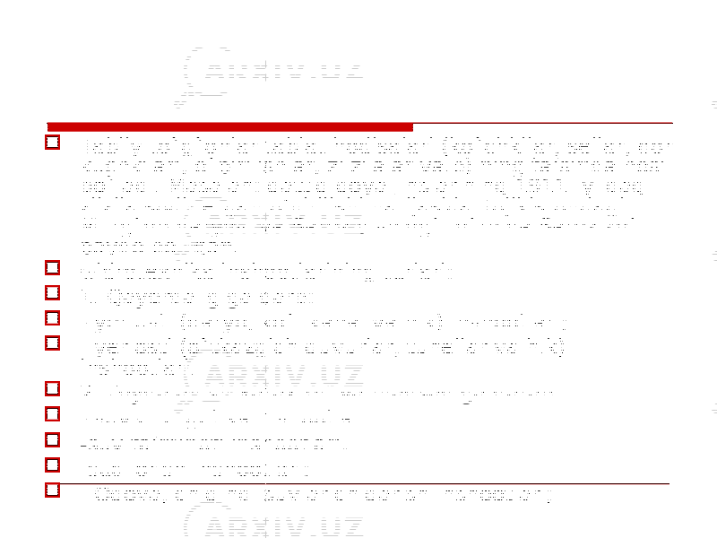  Tabiiy to`g`onlar tabiat hodisalari (ko`chkilar, sellar, qor kuchkilari, o`pirilishlar, zilzilalar va.b) ning ta’sirida hosil bo`ladi. Masalan: qattiq qoya jinslarining 1911- yildagi zilzila sodir etgan o’ pirilishi natijasida Tojikistondagi Murg`ob daryosi va Sarez qishlog` i o`rnida Sarez ko`li paydo bo`lgan.  Gidrotexnika inshootlarining turlari:  1. Qayerdaligiga qarb:  - yer usti (daryo, ko`l kanal va h.k) inshootlari;  - yer osti (o`tkazgich quv u rlar, tunellar va h.k) inshootlari.  2. Foydalanish x arakteri va maqsadiga qarab:  - suv-energetika inshootlari;  -suv ta’minoti inshootlari;  -sug`orish inshootlari;  - Oqova, chiqindi suvlar chiqarish inshootlari; 