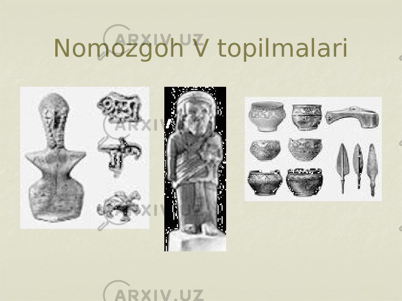 Nomozgoh V topilmalari 