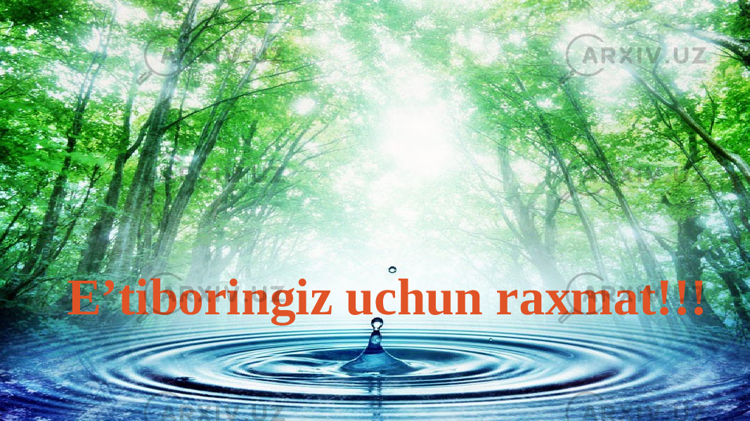 E’tiboringiz uchun raxmat!!! 